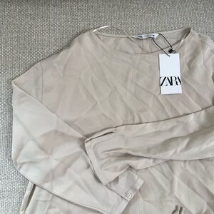 ZARA Light Beige Blouse